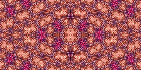 Seamless kaleidoscope pattern. The texture of the woven pattern. Endless pattern