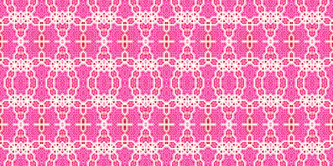 Seamless kaleidoscope pattern. The texture of the woven pattern. Endless pattern