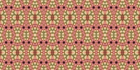 Seamless kaleidoscope pattern. The texture of the woven pattern. Endless pattern