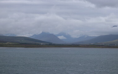 port d'Akureyri dans le fjord d'Eyjafjörður au nord de l'Islande