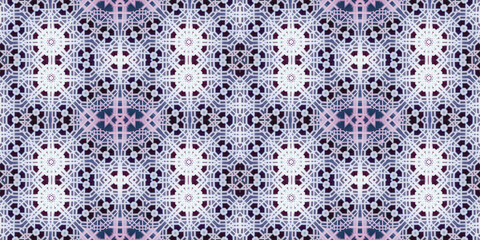 Seamless kaleidoscope pattern. The texture of the woven pattern. Endless pattern