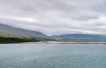port d'Akureyri dans le fjord d'Eyjafjörður au nord de l'Islande