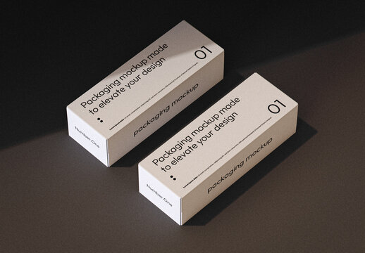 Paralel Packaging Box Mockup