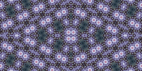 Seamless kaleidoscope pattern. The texture of the woven pattern. Endless pattern