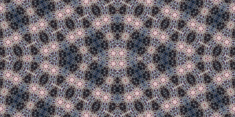 Seamless kaleidoscope pattern. The texture of the woven pattern. Endless pattern