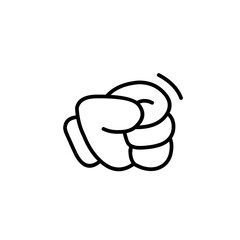groovy comic hands in gloves in trendy retro 70s cartoon style