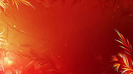 Red and orange abstract floral background with a gradient.