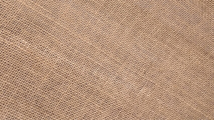 Sackcloth canvas fabric cloth folds background. 3d rendering.