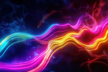 Obraz premium Neon Spectrum Glow in Luminous Hues