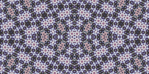 Seamless kaleidoscope pattern. The texture of the woven pattern. Endless pattern