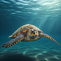 Fototapeta premium green sea turtle