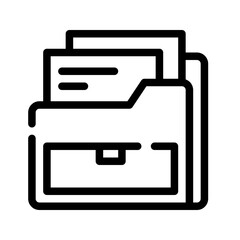 Icon Document With Style Outline