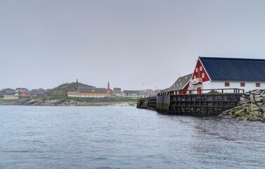 Obraz premium centre historique de Nuuk au Groenland