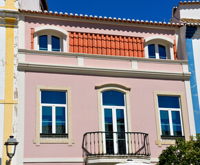 characteristic houses in lagos algarve portugal