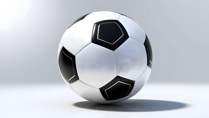 Obraz premium Black and White Soccer Ball