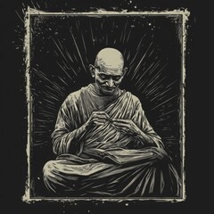Mahatma Gandhi, vector illustration