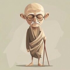 Mahatma Gandhi, vector illustration