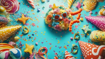The Colorful Party Celebration Scene
