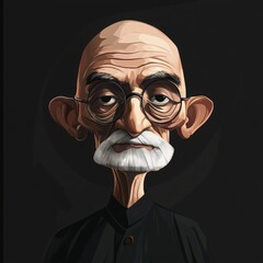 Mahatma Gandhi, vector illustration