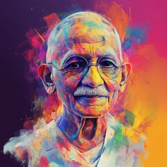 Mahatma Gandhi, vector illustration