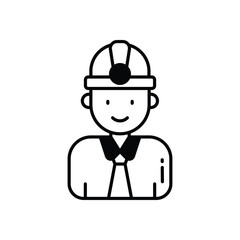Engineer vector icon stock illustration