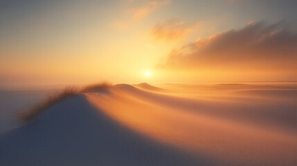 Fototapeta premium Sunset over Sand Dunes