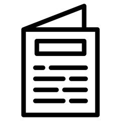 Fototapeta premium Brochure icon
