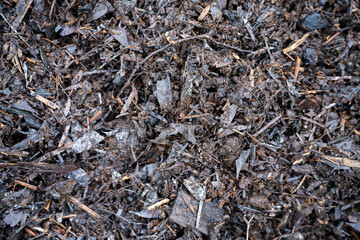 compost ring making compost pile on a farm holding microorganisms storing carbon sustainable regenerative food farm in a field on an agricultural farm in australia