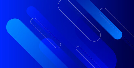 Abstract blue background featuring diagonal lines and dynamic shapes composition. Ideal for modern banners, posters, websites, and digital projects with a sleek, professional look.