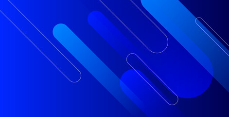Abstract blue background featuring diagonal lines and dynamic shapes composition. Ideal for modern banners, posters, websites, and digital projects with a sleek, professional look.