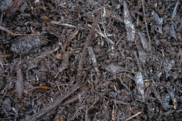 compost ring making compost pile on a farm holding microorganisms storing carbon