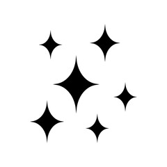 Shine icon. Twinkle star icon. Clean star icon.