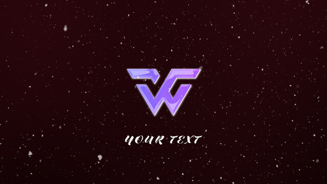 Christmas Snowy Logo Reveal 60 1:1 16:9 9:16
