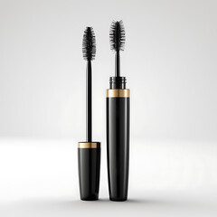 Luxury Black and Gold Mascara Tube with Brush
