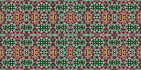 Seamless kaleidoscope pattern. The texture of the woven pattern. Endless pattern
