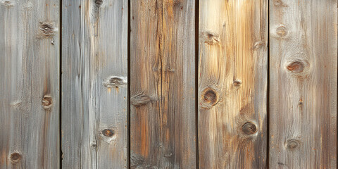 Naklejka premium Natural Wooden Planks Background on Transparent Background 