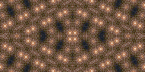 Seamless kaleidoscope pattern. The texture of the woven pattern. Endless pattern