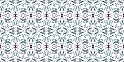 Seamless kaleidoscope pattern. The texture of the woven pattern. Endless pattern