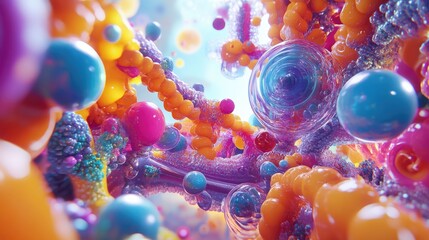 Close up of stunning abstract patterns formed by ferromagnetic liquid and chemical agents showcasing artistic fluid dynamics