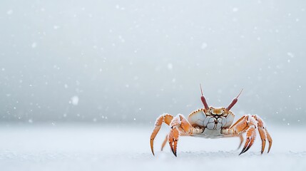 Crab in a Winter Wonderland