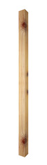 Large wooden beam board. On isolated transparent background.
