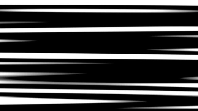 A black and white image of a line of white lines. The lines are very thin and are almost parallel to each other
