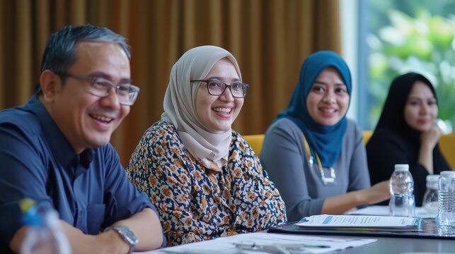 OPM investment experts in Indonesia focusing on shared asset funding, collaborative team meeting,