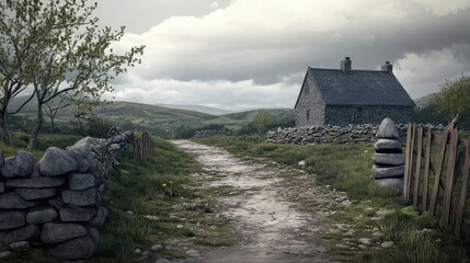 Doulough Valley Famine Road showcasing haunting landscapes and historical significance of the 19th century Irish famine