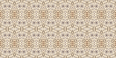 Seamless kaleidoscope pattern. The texture of the woven pattern. Endless pattern