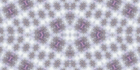 Seamless kaleidoscope pattern. The texture of the woven pattern. Endless pattern