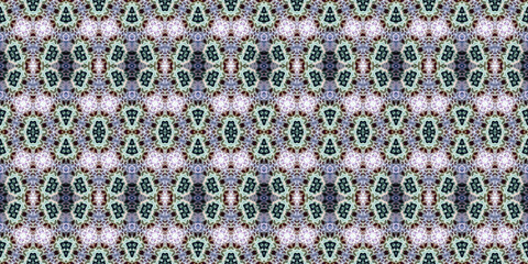 Seamless kaleidoscope pattern. The texture of the woven pattern. Endless pattern