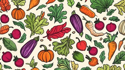 Vibrant Collection of Fresh Vegetables and Greens