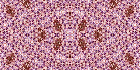 Seamless kaleidoscope pattern. The texture of the woven pattern. Endless pattern