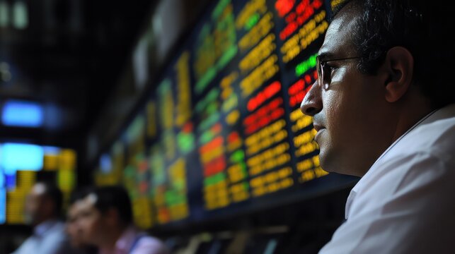 market volatility analysts in Brazil evaluating risk management, engaged in data assessment,